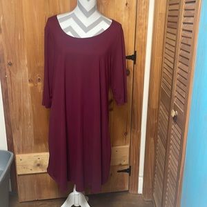 Burgundy 2x Wilde dress
